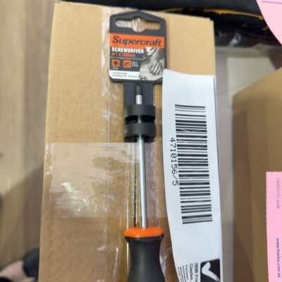 NEW SUPERCRAFT SCREWDRIVER POZI HEAD,1X 5X100MM, S225032 RRP$18