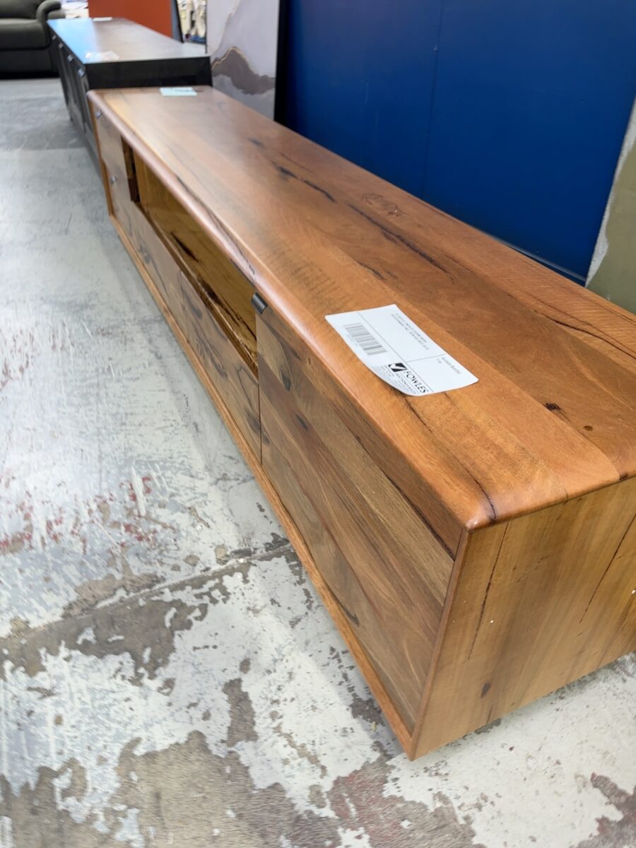 EX DISPLAY JINDALEE 2200MM MARRI ENTERTAINMENT UNIT, RRP$2499 SOLD AS IS