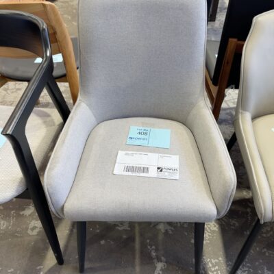 SAMPLE, DARK GREY FABRIC DINING CHAIR AO28HM