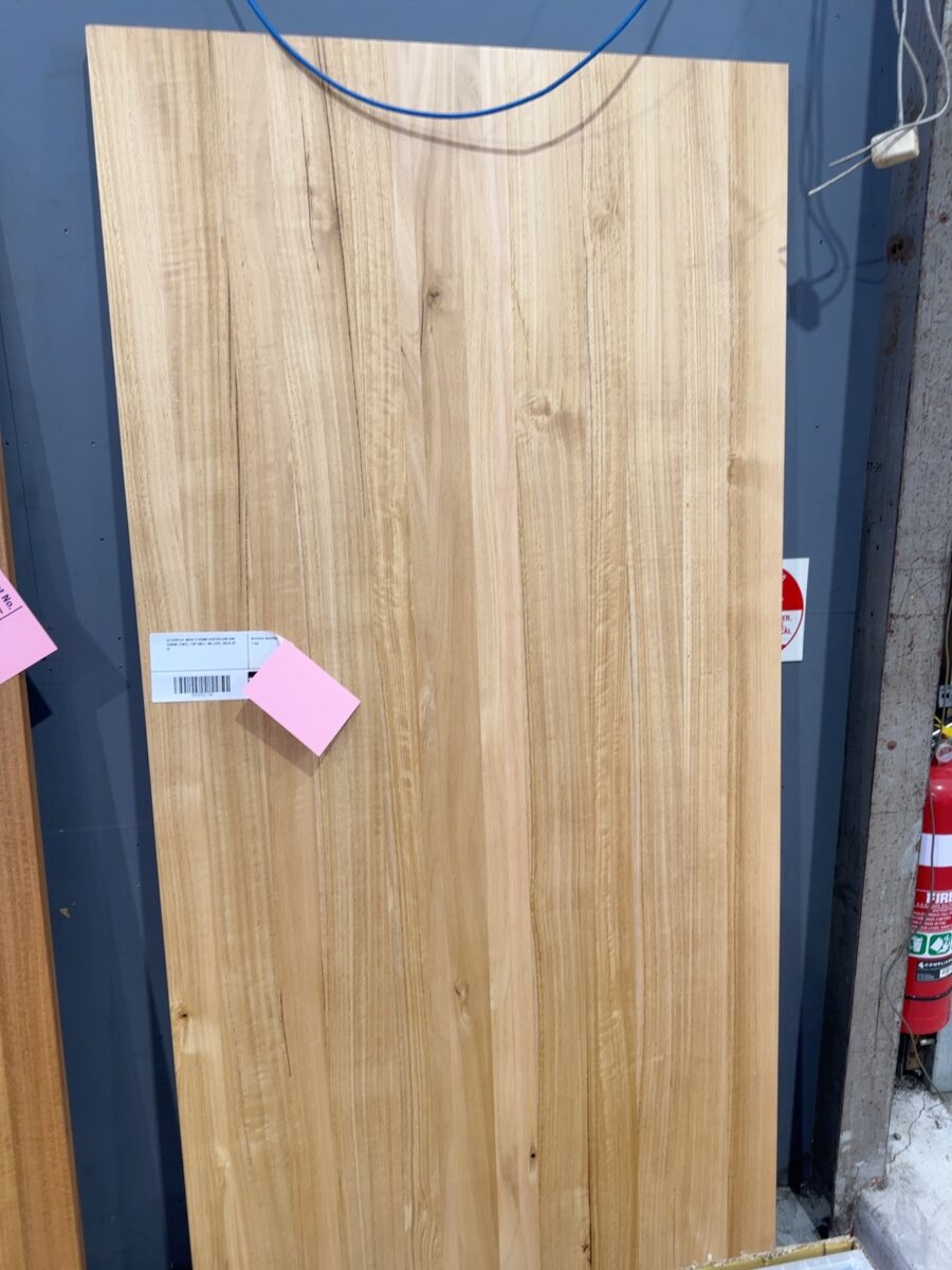 EX DISPLAY NOAH 2100MM AUSTRALIAN OAK DINING TABLE, TOP ONLY, NO LEGS, SOLD AS IS