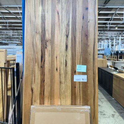 EX DISPLAY JINDALEE 2500MM MARRI TIMBER DINING TABLE WITH BEVELLED EDGE, SOLD AS IS