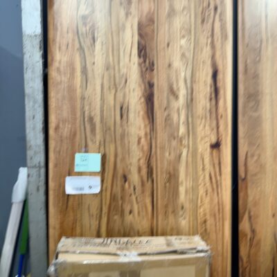 EX DISPLAY JINDALEE 2500MM MARRI TIMBER DINING TABLE WITH BEVELLED EDGE, SOLD AS IS