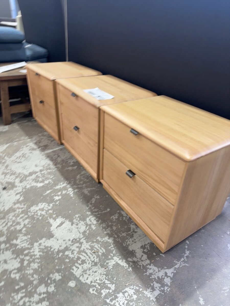 NEW DANTE MESSMATE TIMBER BEDSIDE TABLE
