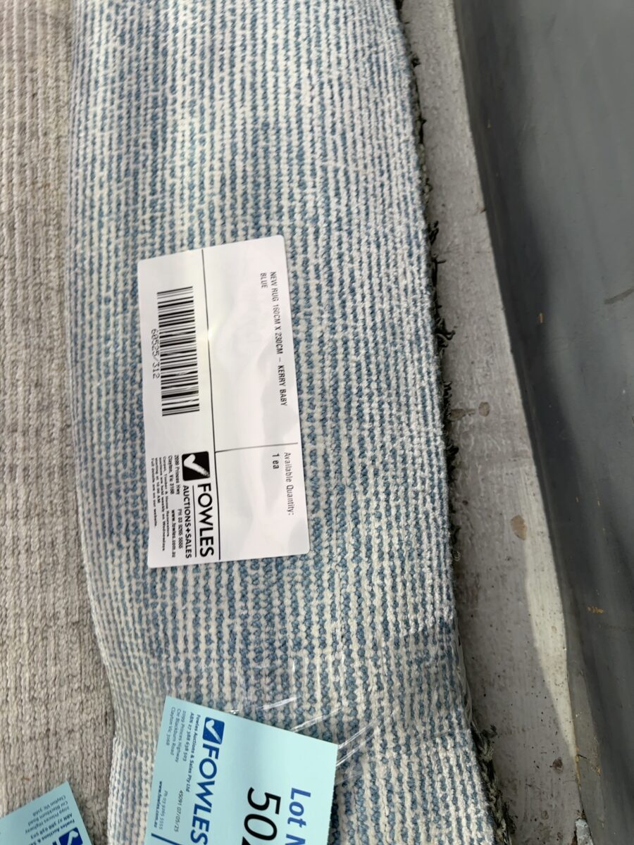 NEW RUG 160CM X 230CM - KERRY BABY BLUE