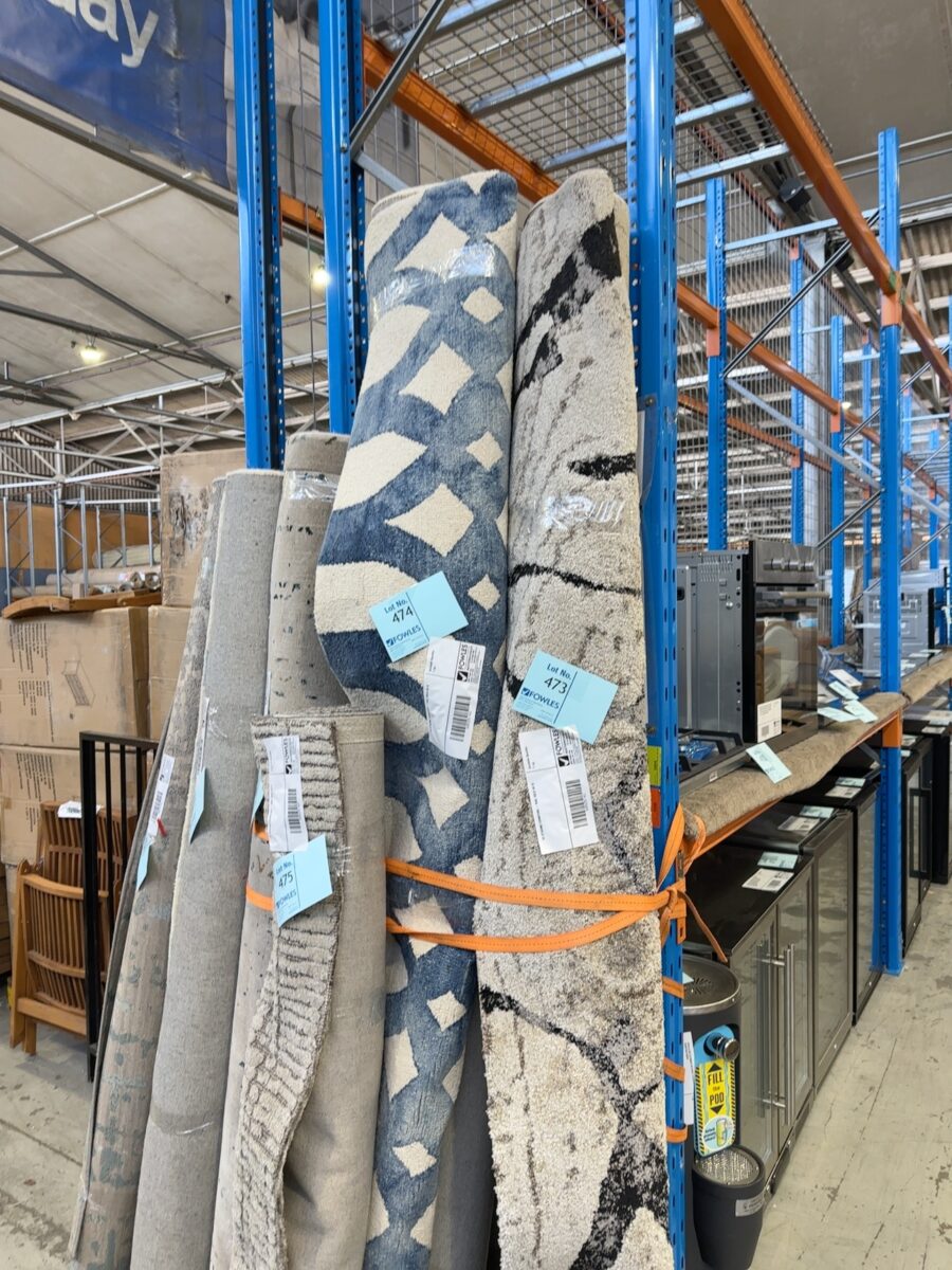 EX STAGING FURNITURE - RUG, SOLD AS IS