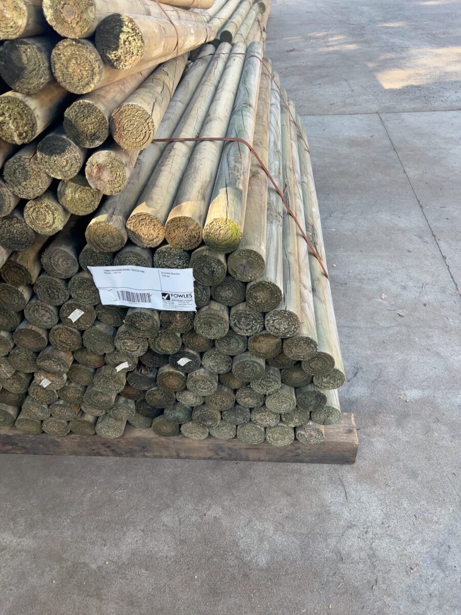 75MM PRECISION ROUND TREATED PINE POLES-100/1.8