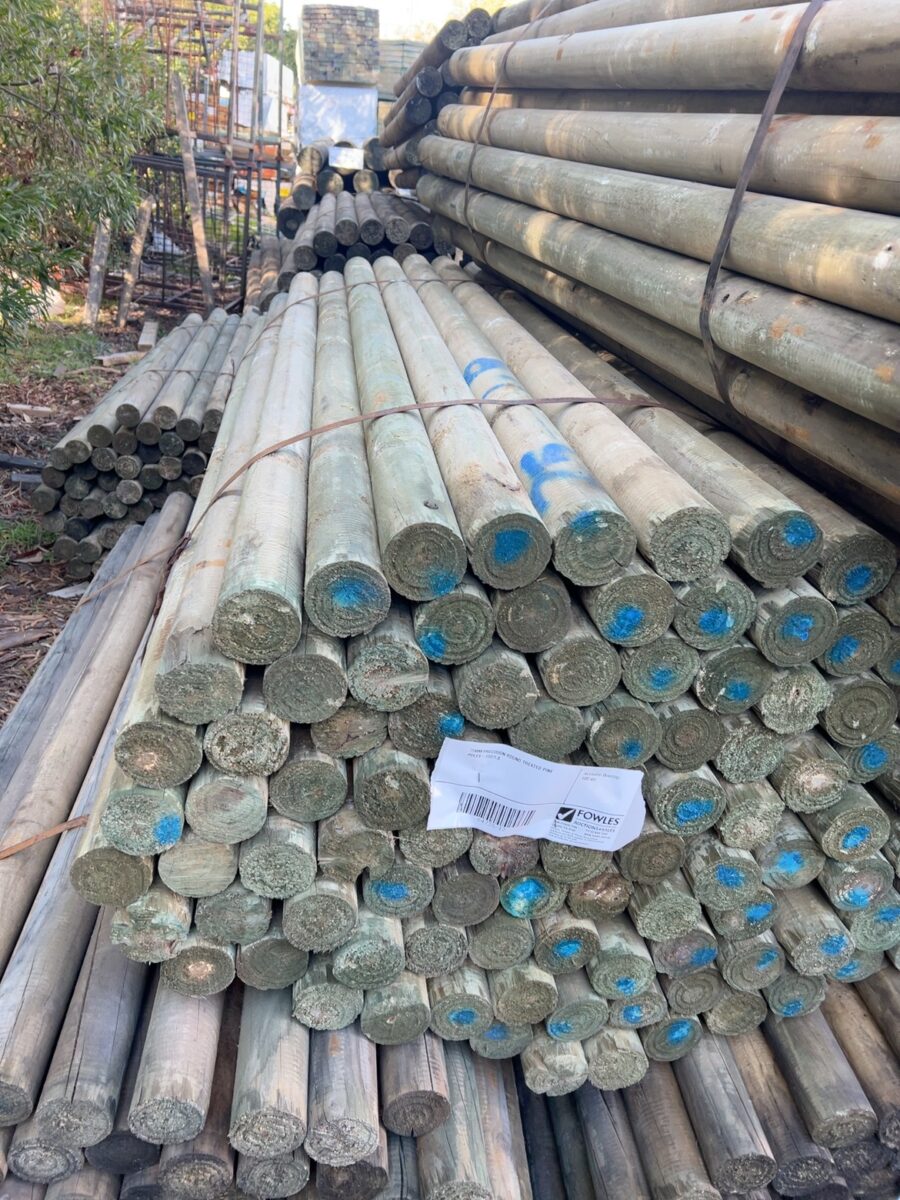 75MM PRECISION ROUND TREATED PINE POLES-100/1.8