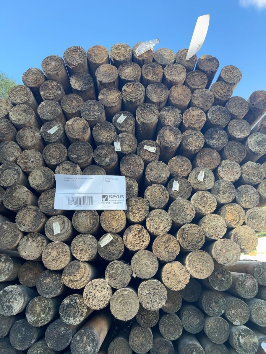75MM PRECISION ROUND TREATED PINE POLES-100/1.8