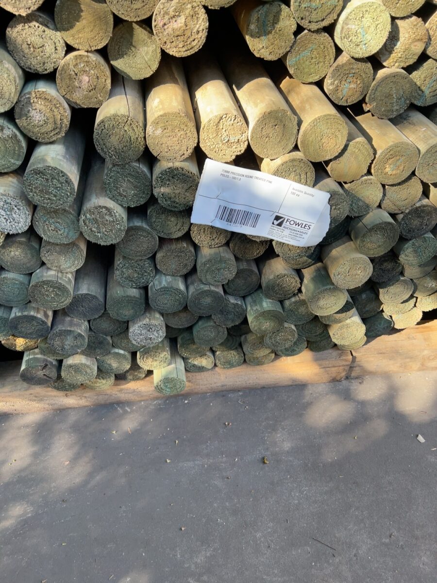 75MM PRECISION ROUND TREATED PINE POLES-100/1.8
