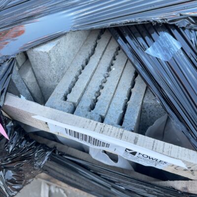 NEW PALLET OF BLACK GRANITE FLAMED PAVER COPING 600MM X 400MM X 30/50MM #13