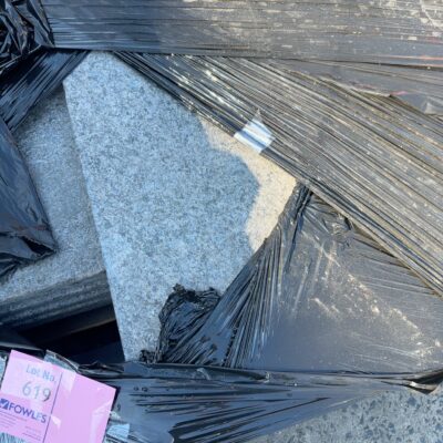 NEW PALLET OF BLACK GRANITE FLAMED PAVER 600MM X 400MM X 20MM #8