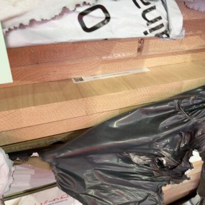 900X33 GLACIAL OAK STANDARD GRADE KD HARDWOOD LAM BENCH TOPS- 7/2.4 1/2.3 PLUS 600X33- 2/2.4