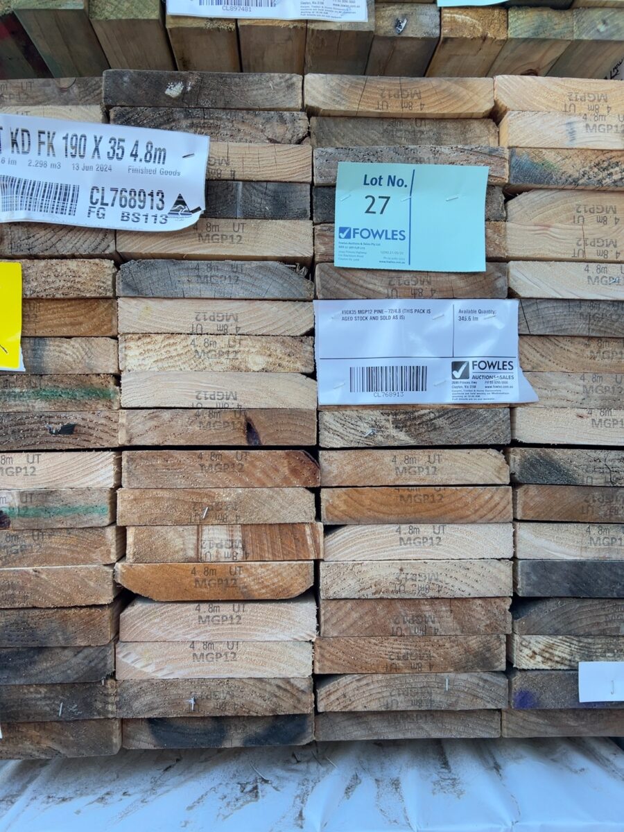 190X35 MGP12 PINE-72/4.8 (THIS PACK IS AGED STOCK AND SOLD AS IS)
