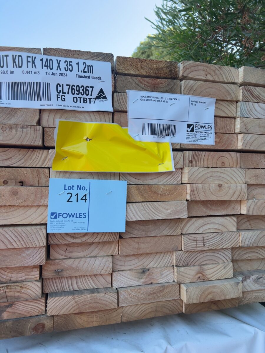 140X35 MGP10 PINE-75/1.2 (THIS PACK IS AGED STOCK AND SOLD AS IS)