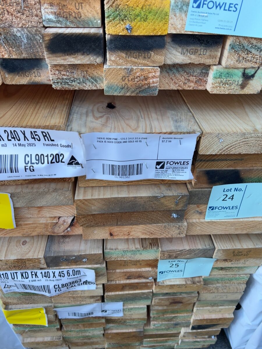 240X45 ROM PINE-12/6.0 3/4.8 3/3.6 (THIS PACK IS AGED STOCK AND SOLD AS IS)