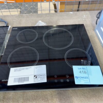 EX DISPLAY EURO ECT600CR 600MM CERAMIC COOKTOP, TOUCH CONTROL, 4 ZONES, 3 MONTH WARRANTY