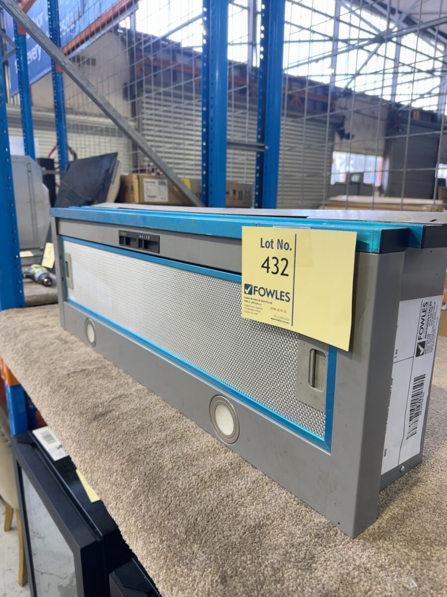 EX DISPLAY EURO ERH900SLX2 900MM SLIDE OUT RANGE HOOD, 3 MONTH WARRANTY RRP $359