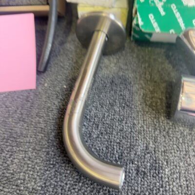 POCO CURVED 165MM BASIN SPOUT BRUSHED NICKEL