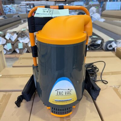 NEW ZACVAC AERO PACK 35 HIGH PERFORMANCE BACKPACK VACUUM, 1000WATT MOTOR, NO WARRANTY