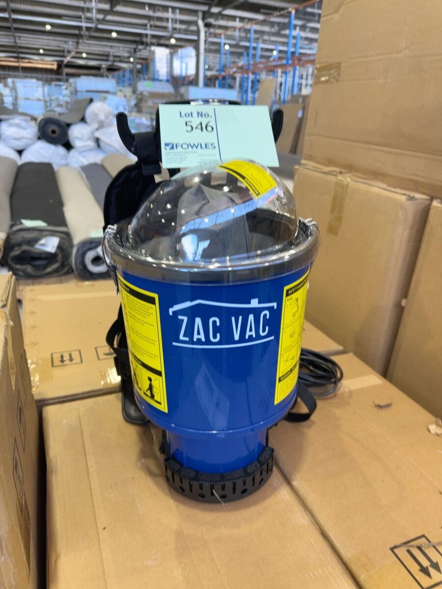 NEW ZACVAC BLUEAIR 1000 ULTRA EFFICIENT BACKPACK VACUUM, 1000WATT MOTOR, NO WARRANTY
