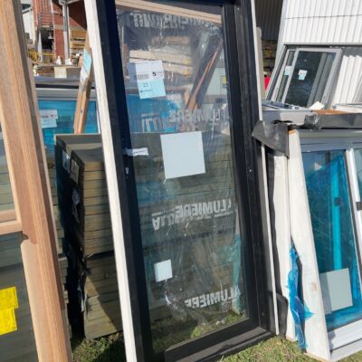 2120X950 ALUMINIUM GLASS DOOR IN FRAME