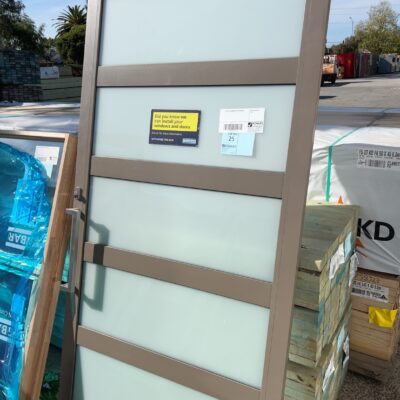 2340X1200 ALUMINIUM GLASS DOOR ONLY