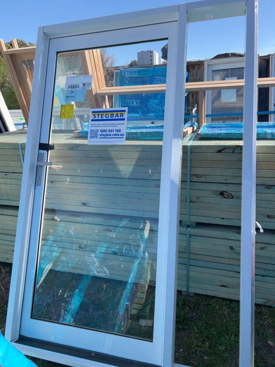 2100X1410 ALUMINIUM DOOR IN FRAME