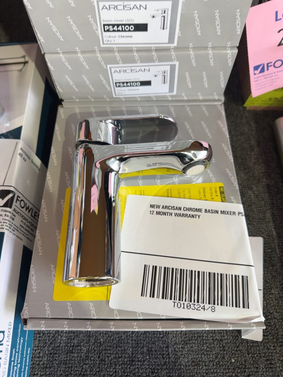 NEW ARCISAN CHROME BASIN MIXER PS44100 12 MONTH WARRANTY
