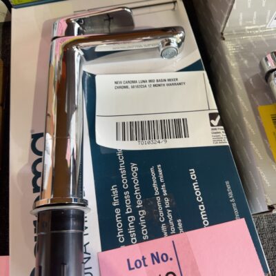 NEW CAROMA LUNA MID BASIN MIXER CHROME, 68182C5A 12 MONTH WARRANTY