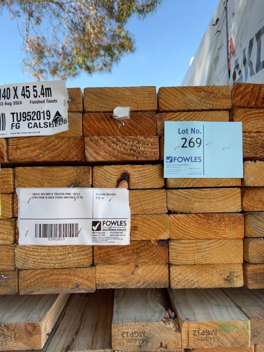 140X45 VE3 MGP10 TREATED PINE-40/5.4 (THIS PACK IS AGED STOCK AND SOLD AS IS)