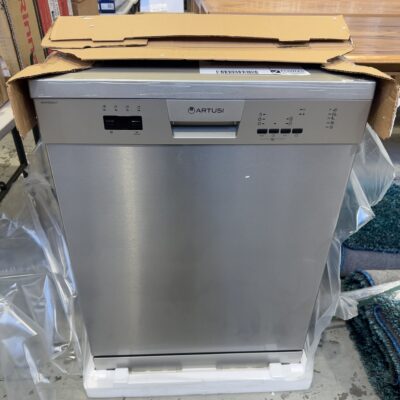 NEW ARTUSI ADW5002X S/STEEL DISHWASHER WITH HEIGHT ADJUSTABLE UPPER BASKET, SOLD AS IS NO WARRANTY RRP0