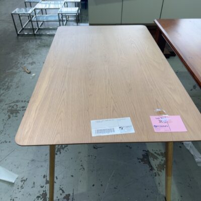 EX STAGING - SMALL 1600MM DINING TABLE - CHIPPED END