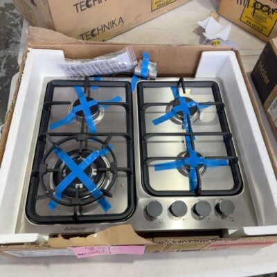 NEW TECHNIKA 600MM GAS COOKTOP HNTB64GWS, SOLD AS IS NO WARRANTY