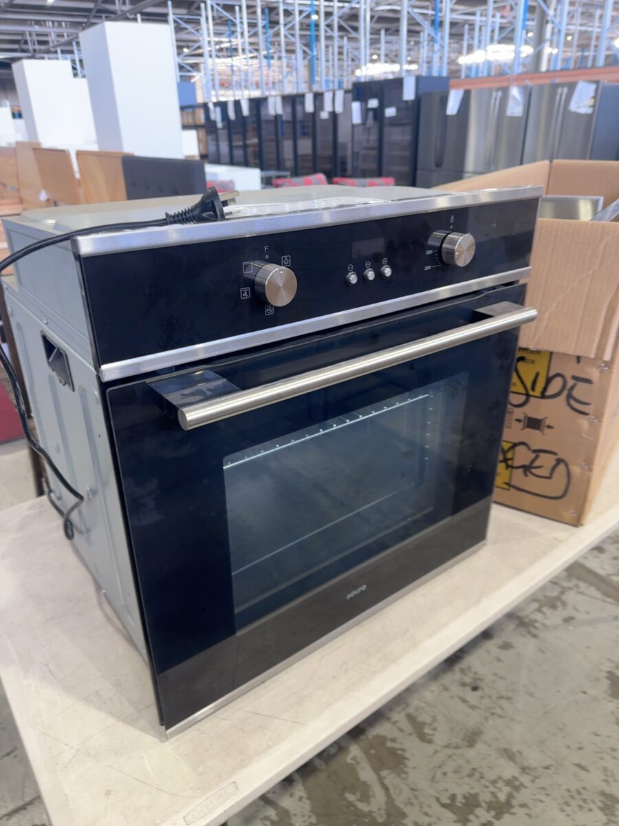 NEW EURO 600MM ELECTRIC OVEN EO605SX, SOLD AS IS NO WARRANTY