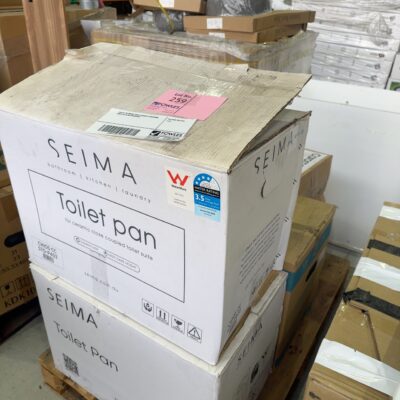 PALLET OF MIXED TOILET BASES & CISTERNS,SOLD AS IS NO WARRANTY
