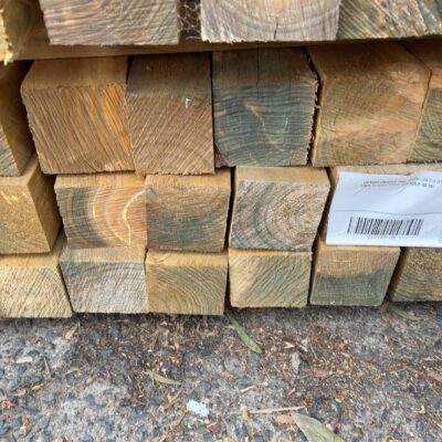 100X100 TREATED PINE POSTS-24/2.4 (THIS PACK IS AGED STOCK AND SOLD AS IS)