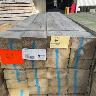 200X75 TREATED PINE SLEEPERS-24/2.4 (THIS PACK IS AGED STOCK AND SOLD AS IS)