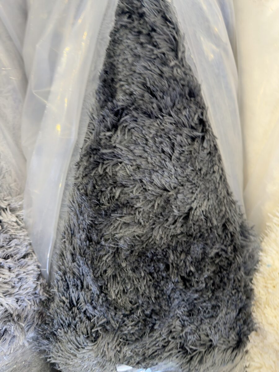 NEW NOAH SHAGGY RUG, 200 X 290CM, GREY RRP$999