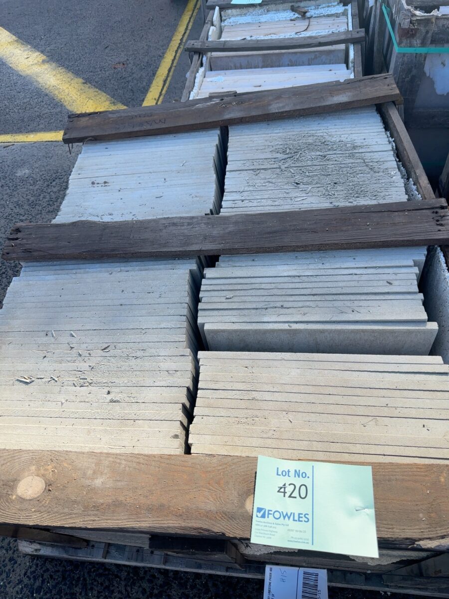 PALLET OF GREY LIMESTONE PAVER 400 X 400 X 12MM PALLET 13