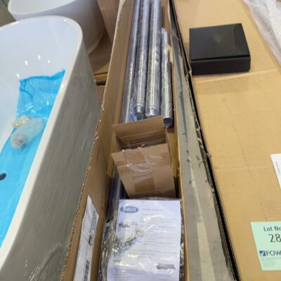 BOX OF S/STEEL LEGS FOR TABLE, LEGS ONLY SOLD AS IS