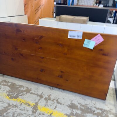 HARDWOOD DINING TABLE WITH LEGS & SCREWS SOLD AS IS