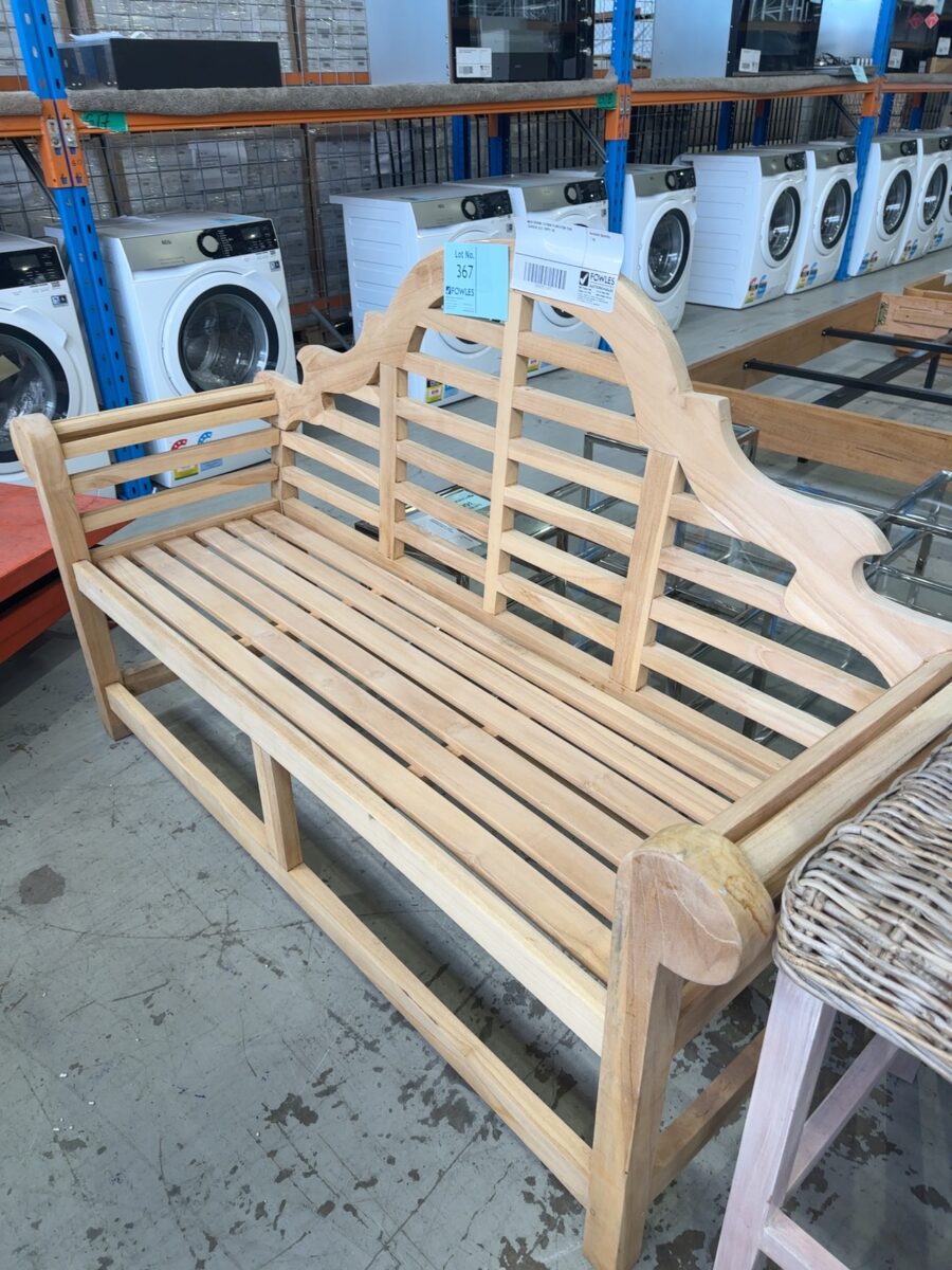 NEW GRAND CAYMAN PLANTATION TEAK GARDEN SEAT RRP$1190