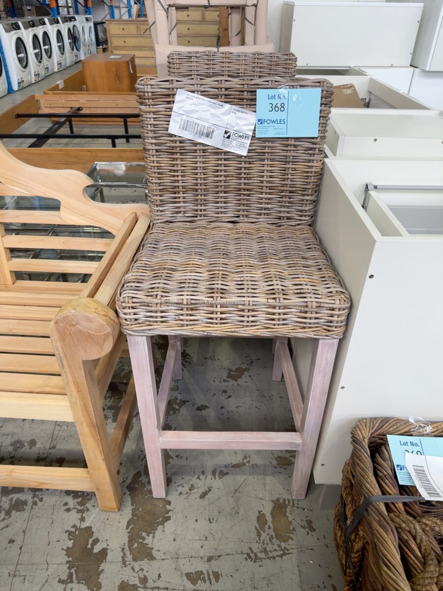 NEW CANE BARSTOOLS, HARDWOOD FRAME, RRP$345