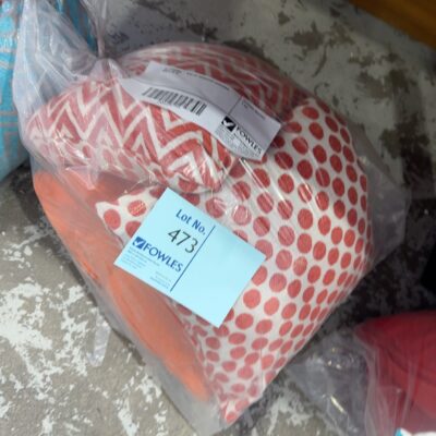 EX STAGING - BAG OF ASSORTED CUSHIONS, SOLD AS IS