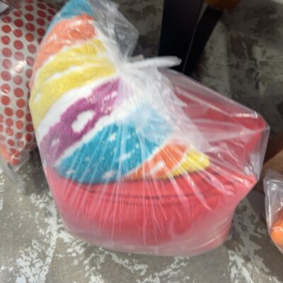 EX STAGING - BAG OF ASSORTED CUSHIONS, SOLD AS IS