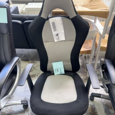 EX STAGING -FABRIC OFFICE CHAIR SOLD AS IS