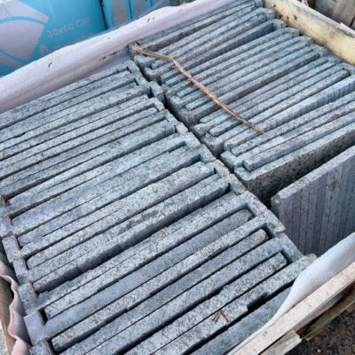 PALLET OF BLACK IMPALA GRANITE COPING/STAIR TREADS 600 X 400 X 20/50 (QTY 56 PIECES, MUST TAKE ALL, SOLD EACH) #2