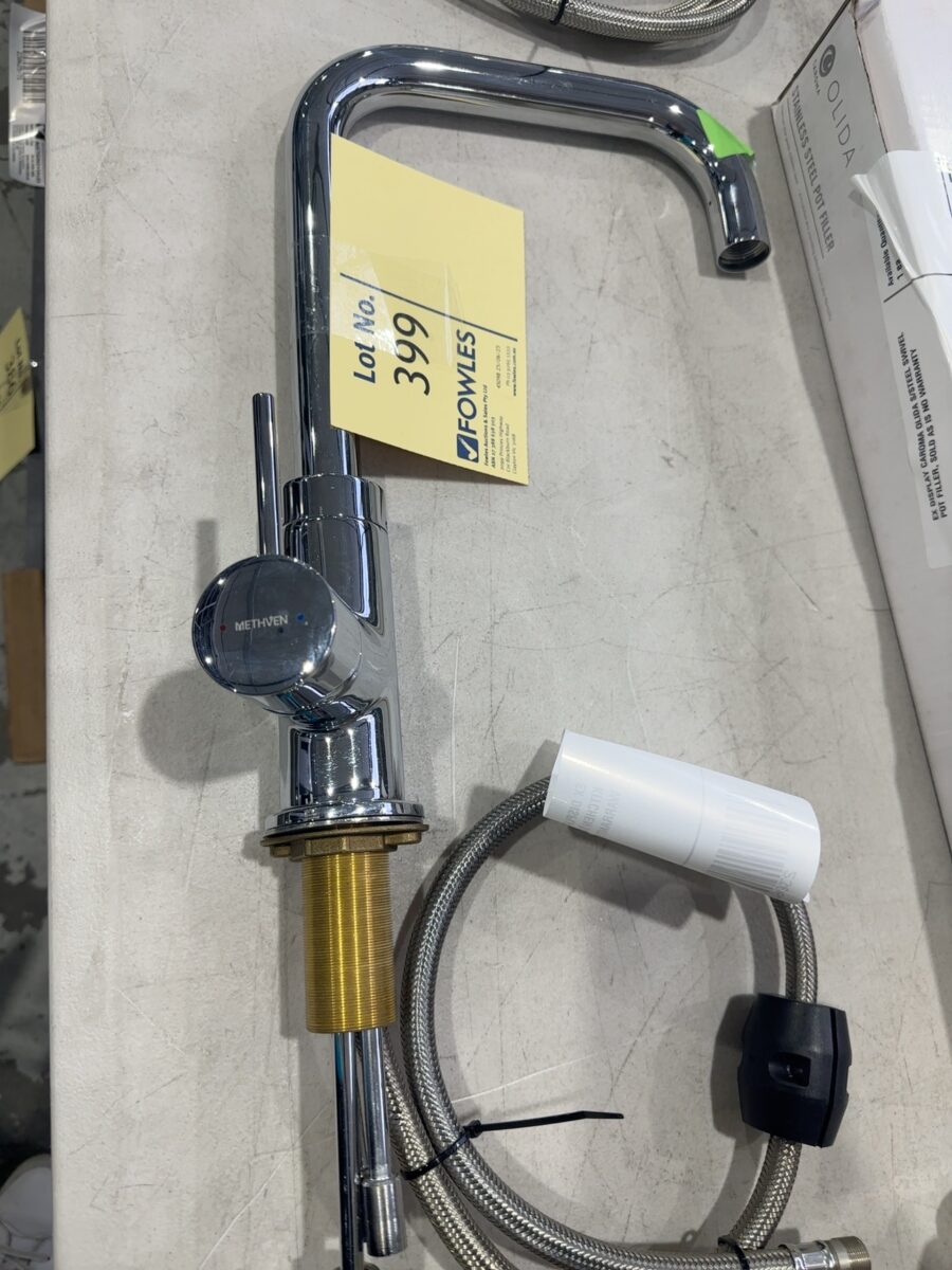 EX DISPLAY, METHVEN CHROME PULL OUT KITCHEN SINK MIXER, SOLD AS IS NO WARRANTY