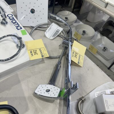 EX DISPLAY METHVEN LARGE DOUBLE SHOWER RAIL, SOLD AS IS NO WARRANTY