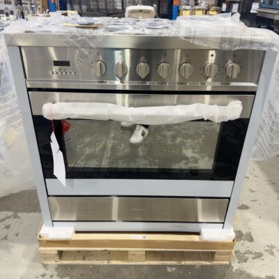 NEW TECHNIKA TU950TME8 900MM DUAL FUEL FREESTANDING OVEN, 5 BURNE GAS COOKTOP WITH ELECTRIC OVEN, SOLD AS IS NO WARRANTY